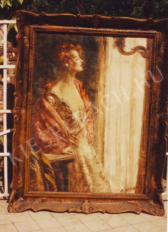 Márk, Lajos - Woman at the window painting