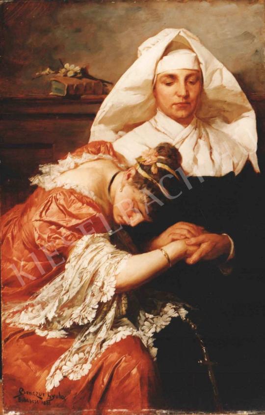  Benczúr, Gyula - Adulterous woman painting