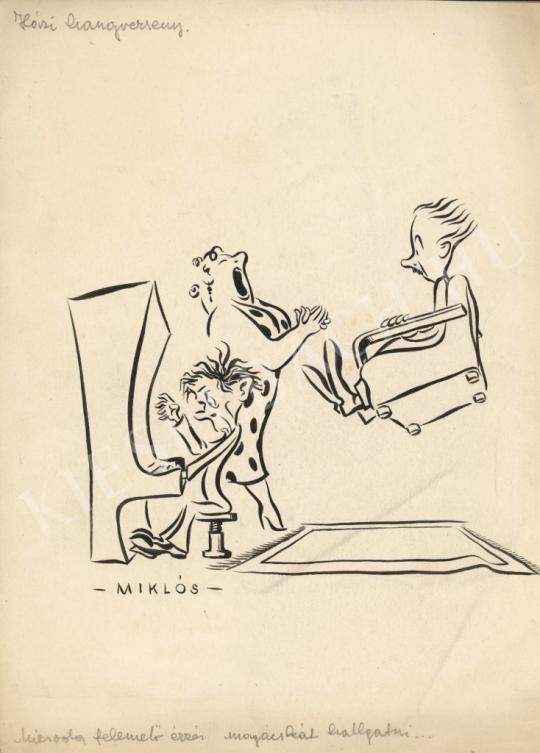 Miklós György - Házi hangverseny festménye