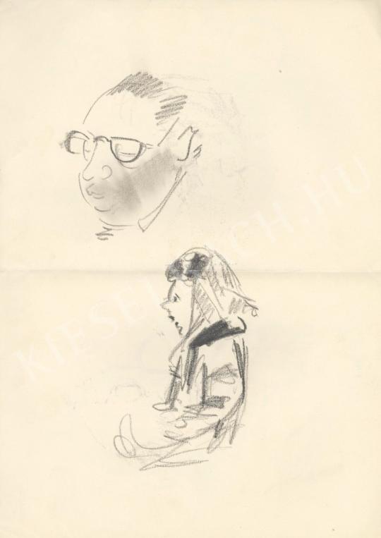 Miklós György - Boss (Woman in kerchief) painting