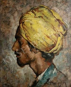 Holesch Dénes - Sárga turbános férfi festménye