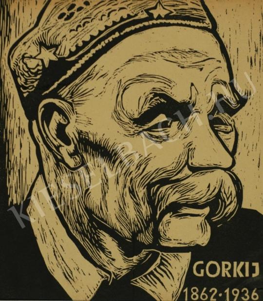 Ismeretlen művész - Maxim Gorkij arcképe festménye