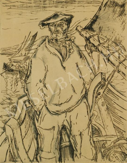 Zilzer Gyula - Francia tengerész festménye