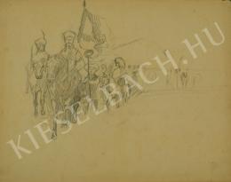 Pál Csúcs - Processing Hungarian Military (Hungarians on horse) (c. 1905)