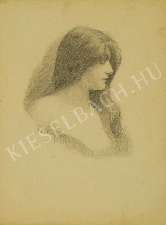 Pál Csúcs - Beauty girl (Seduction) painting