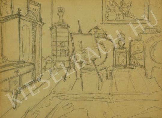Pál Csúcs - Studio painting
