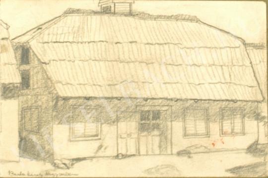 Barta Károly - Nagyszebeni ház festménye