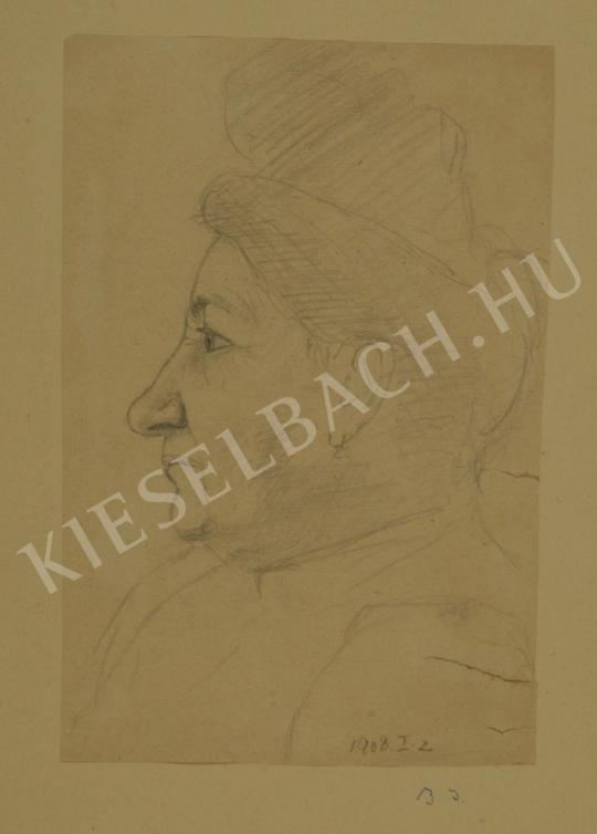  Barta István - Nagymama (Idős asszony) festménye