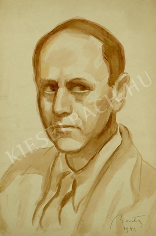  Barta István - Férfi portréja (Önarckép) festménye