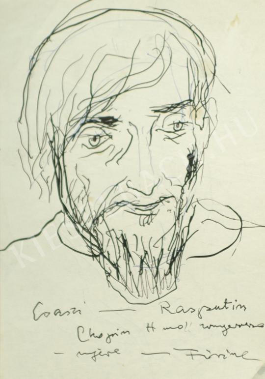 Jánossy Ferenc - Csaszi mint Rasputyin festménye