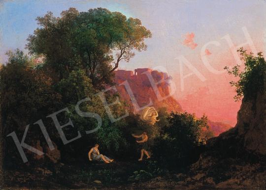 Id. Markó, Károly sr. - Sunset lights by Tivoli (Prokris' death), about 1838 | 17th Auction auction / 48 Lot