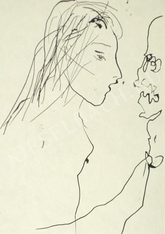 Jánossy, Ferenc - Girl in love painting