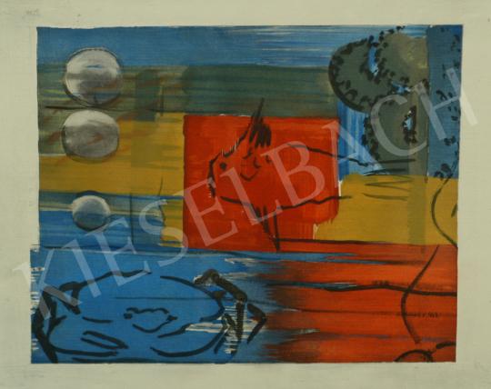 For sale  Farkas, István - Red seabed, 1928 - Together the Lithographies: 1 875 000 HUF 's painting