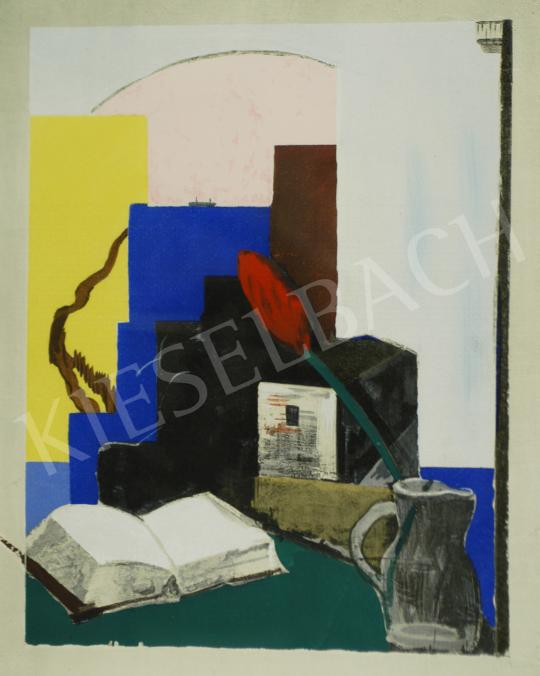 For sale  Farkas, István - Literatury still-life (Book), 1928 - Together the Lithographies: 1 875 000 HUF 's painting