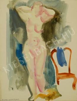  Szabó, Vladimir - Female nude standing 