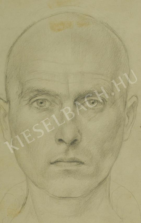  Szabó, Vladimir - Male head (Study) painting