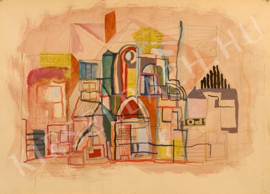 Orvos, András - Town (January atmosphere) painting