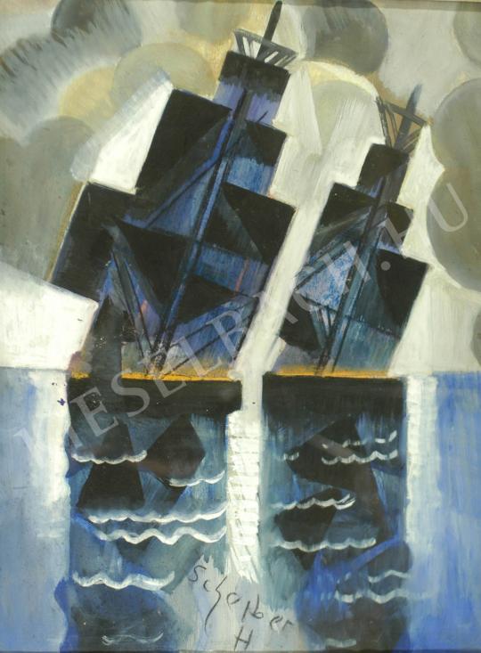  Scheiber, Hugó - Sailboats painting
