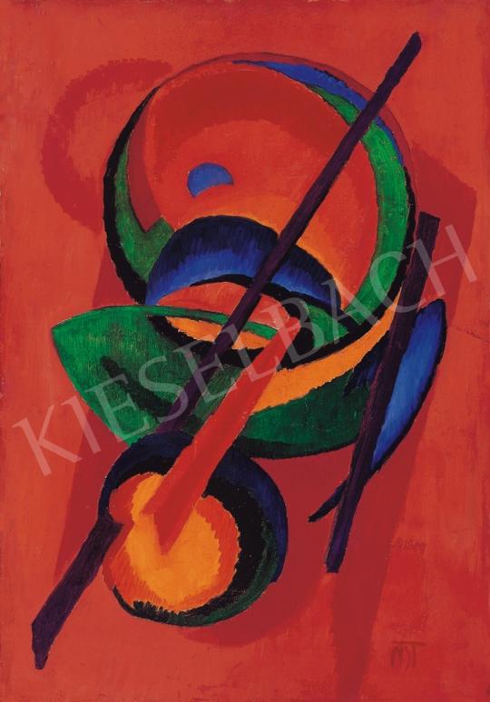  Mattis Teutsch János - Nagy piros kompozíció | 17. Aukció aukció / 64 tétel