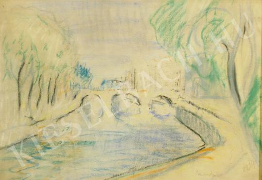  Diener-Dénes, Rudolf - Bridge over the Seine (Pont-Neuf at Paris) painting