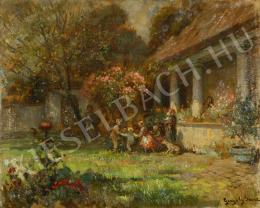 Gergely, Imre - Children playing in the Garden 