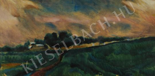 Uitz, Béla - Stormy landscape painting