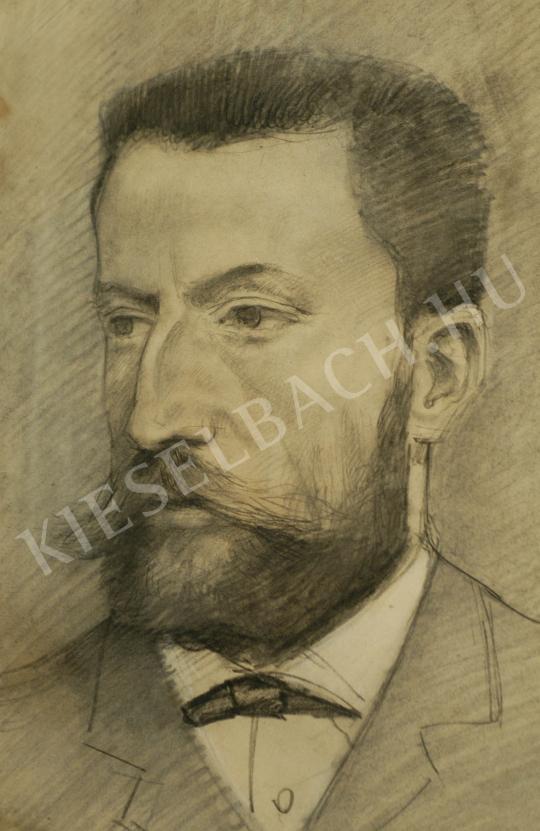  Mednyánszky László - Férfi arckép (Mednyánszy-rokon) festménye