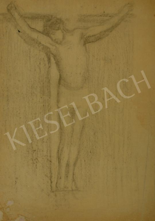  Ferenczy Károly - Krisztus a kereszten festménye