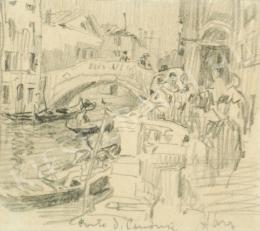  Háry, Gyula - Detail of Venice (Ponte dei Cammini) (1890s)