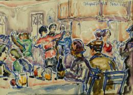 Pécsi-Pilch, Dezső - In the restaurant (1928)