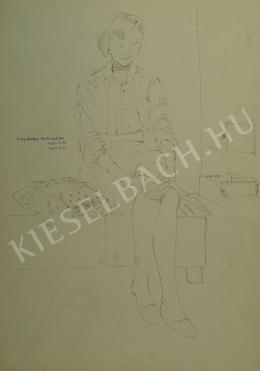 László Gyula - Kályha mellett melegedő (1958)