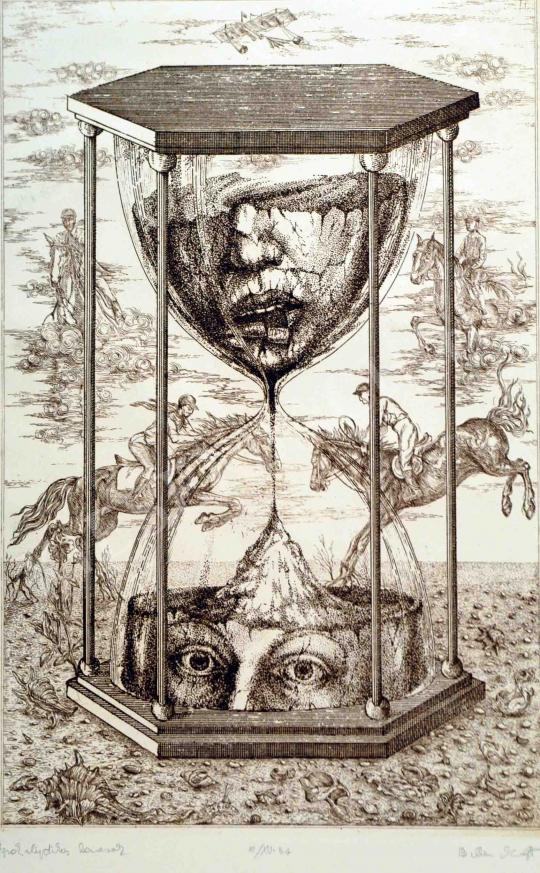 Balla, Margit - Apocalytpic horsemen painting