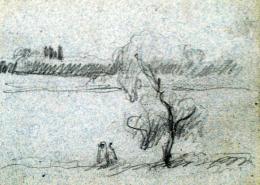  Nyilasy, Sándor - Two figures at the shore of Tisza (c. 1910)