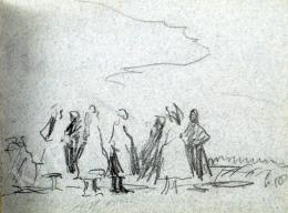 Nyilasy Sándor - Beszélgető tapéi asszonyok (1910 körül)