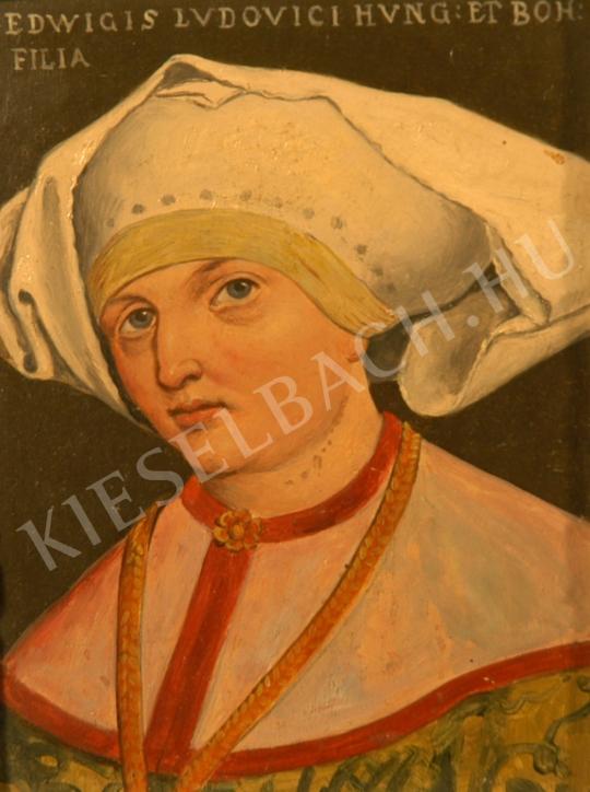  Túry Gyula - Hedvig királylány (Jadviga lengyel királyné portréja) festménye