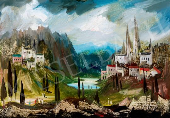  Molnár C., Pál - Romantic Landscape | 41th Auction auction / 41 Lot