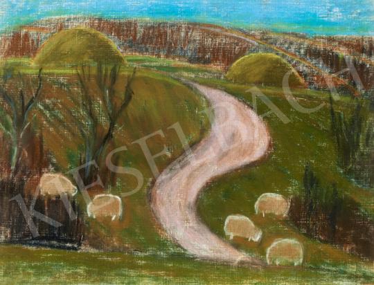 Nagy, István - Hill-side with Grazing Sheeps | 41th Auction auction / 69 Lot