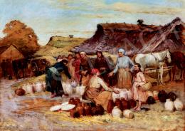 Deák Ébner, Lajos - Pottery Narket (Market Scene) 