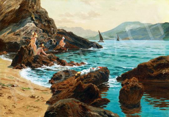  Nádler, Róbert - Croatian Beach with Bathers (Dalmatia) | 41th Auction auction / 122 Lot