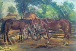 Egerváry Potemkin Ágost - Pihenő lovak 