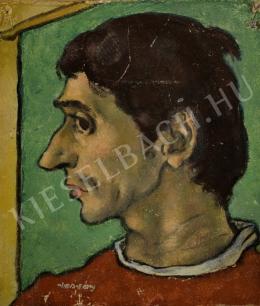 Vasvári, József - Portrait of a Man in Profile (1960s)