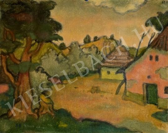 Vasvári, József - Sunshine in July (Courtyard) painting