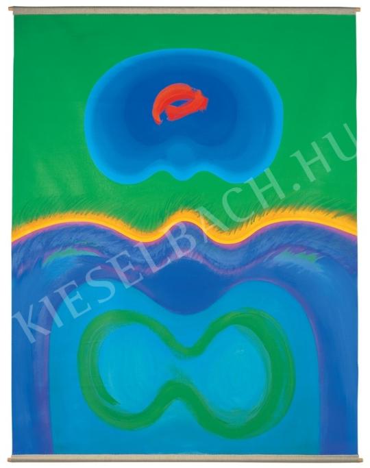  Keserü, Ilona - Blue-green Approach painting