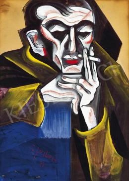  Scheiber, Hugó - Man smoking (c. 1925)