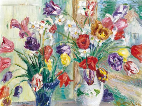  Boldizsár István - Virágcsendélet tulipánokkal | 42. Aukció aukció / 69. tétel