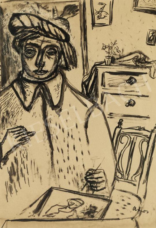  Ámos Imre - A festő (Műteremben) | 42. Aukció aukció / 73. tétel