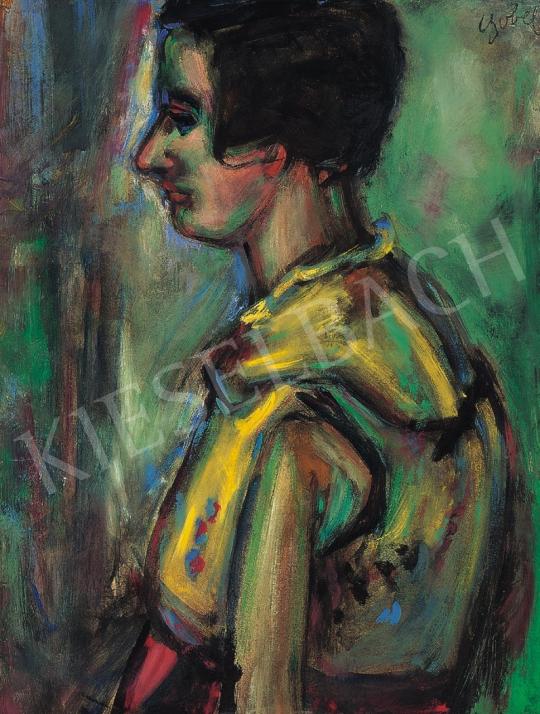  Czóbel, Béla - Girl in a yellow-green bodice | 17th Auction auction / 139 Lot
