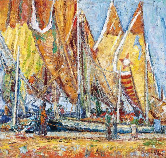  Vén, Emil - Sea-side with Sailing Boats (Chioggia) | 42th Auction auction / 77. Lot