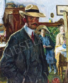  Perlmutter, Izsák - Self-Portrait with a Hat 