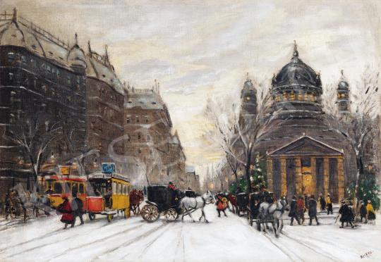  Berkes, Antal - Winter Street in the City | 42th Auction auction / 143. Lot